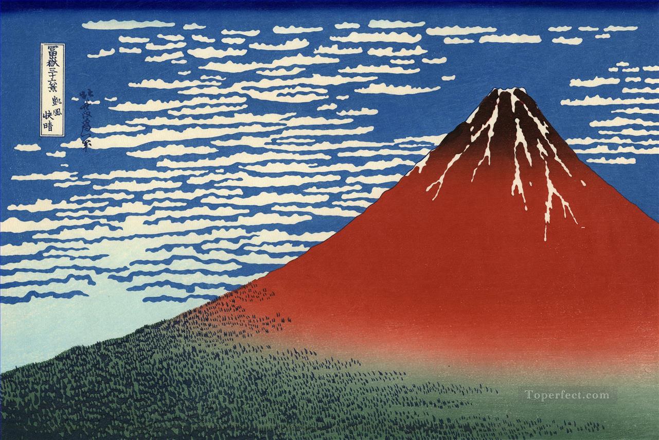 fuji mountains in clear weather 1831 Katsushika Hokusai Ukiyoe Oil Paintings